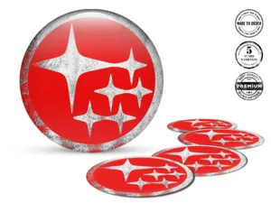 Subaru Ruota Adesivo Logo Design Cupola Resina